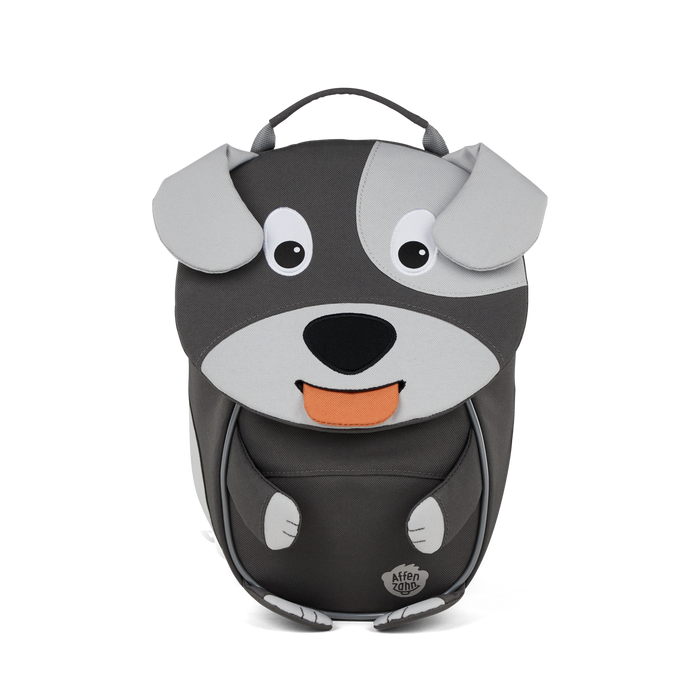 Affenzahn Small Friend Dog backpack for toddlers.