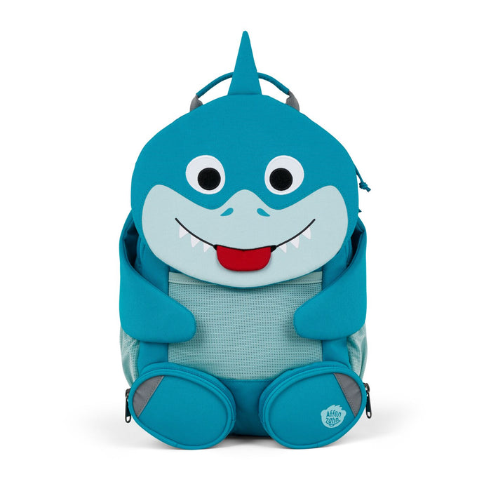Affenzahn Large Friend Shark backpack for kids aged 3 and up.