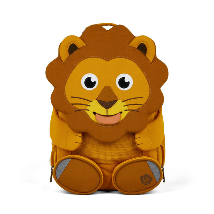 Affenzahn Large Friend Lion backpack for kids aged 3 and up.