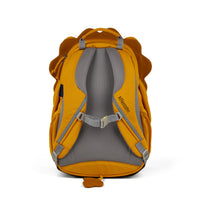 Affenzahn Large Friend Lion Backpack is ergonomic with padded shoulder straps and an adjustable chest strap for childrens comfort.