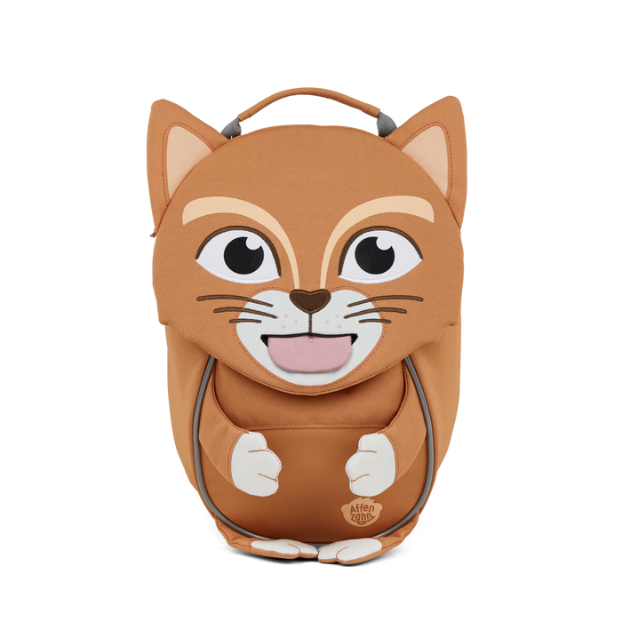 Affenzahn Small Friend Cat backpack for toddlers.
