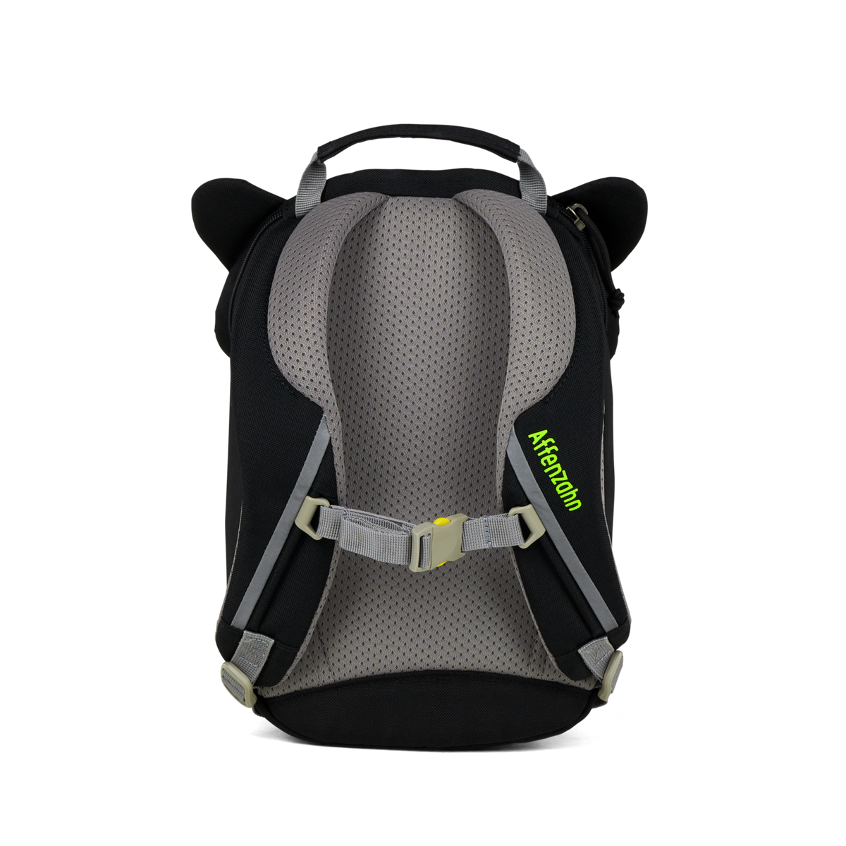 Affenzahn Small Friend Panther Backpack is ergonomic with padded shoulder straps and an adjustable chest strap for toddler comfort.