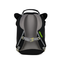 Affenzahn Small Friend Panther Backpack is ergonomic with padded shoulder straps and an adjustable chest strap for toddler comfort.