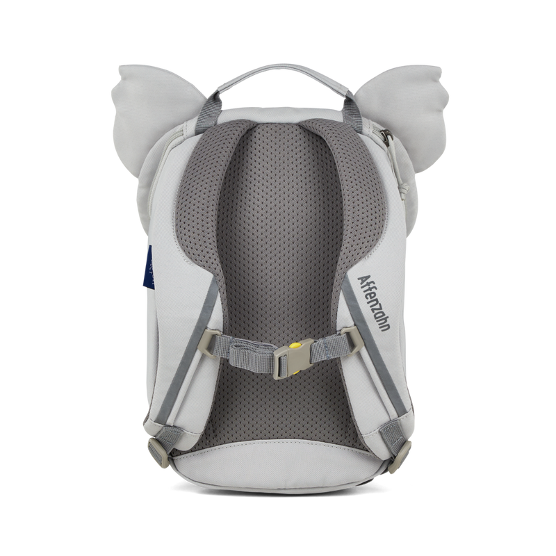 Affenzahn Small Friend Koala Backpack is ergonomic with padded shoulder straps and an adjustable chest strap for toddler comfort.