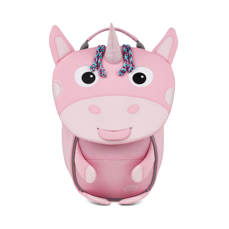 Affenzahn Small Friend Unicorn backpack for toddlers.