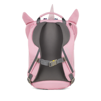 Affenzahn Small Friend Unicorn Backpack is ergonomic with padded shoulder straps and an adjustable chest strap for toddler comfort.