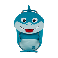 Affenzahn Small Friend Shark backpack for toddlers.
