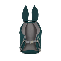 Affenzahn Small Friend Rabbit Backpack is ergonomic with padded shoulder straps and an adjustable chest strap for toddler comfort.