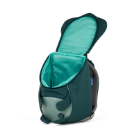 A top-down view of the Affenzahn Small Friend Rabbit backpack’s main compartment, suitable for all your kid’s daycare essentials.