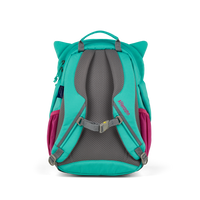 Affenzahn Large Friend Owl Backpack is ergonomic with padded shoulder straps and an adjustable chest strap for childrens comfort.