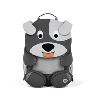 Affenzahn Large Friend Dog backpack for kids aged 3 and up.