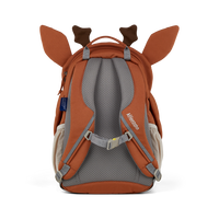 Affenzahn Large Friend Deer Backpack is ergonomic with padded shoulder straps and an adjustable chest strap for childrens comfort.