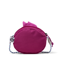 Back view of the Affenzahn Bird Kids Wallet showing adjustable strap and soft fabric finish.