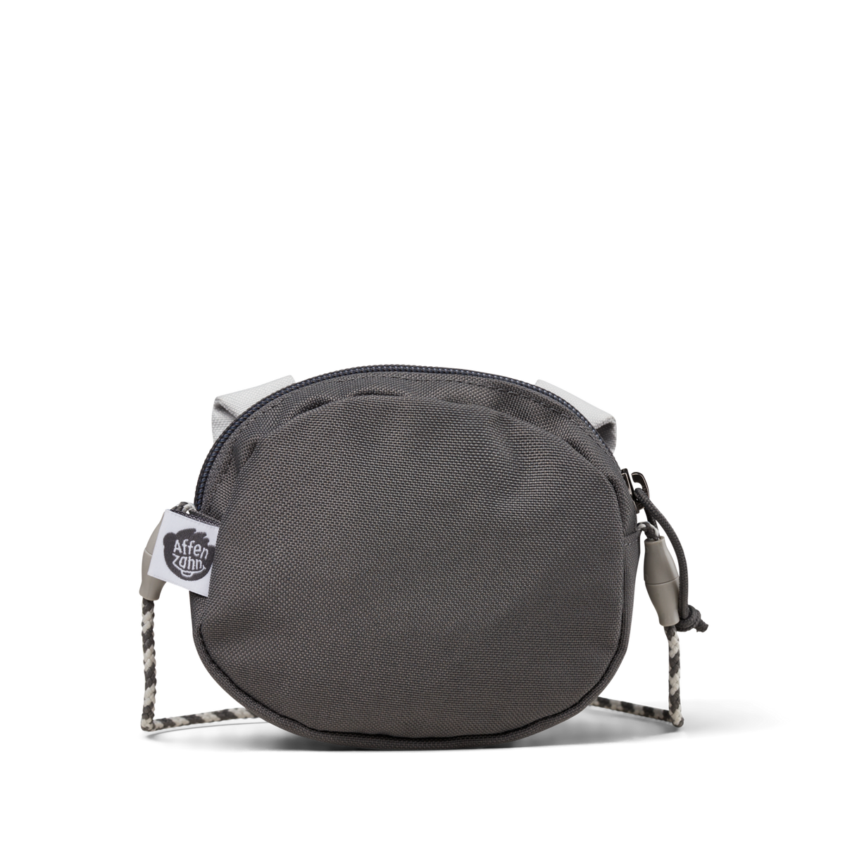 Back view of the Affenzahn Dog Kids Wallet showing adjustable strap and soft fabric finish.